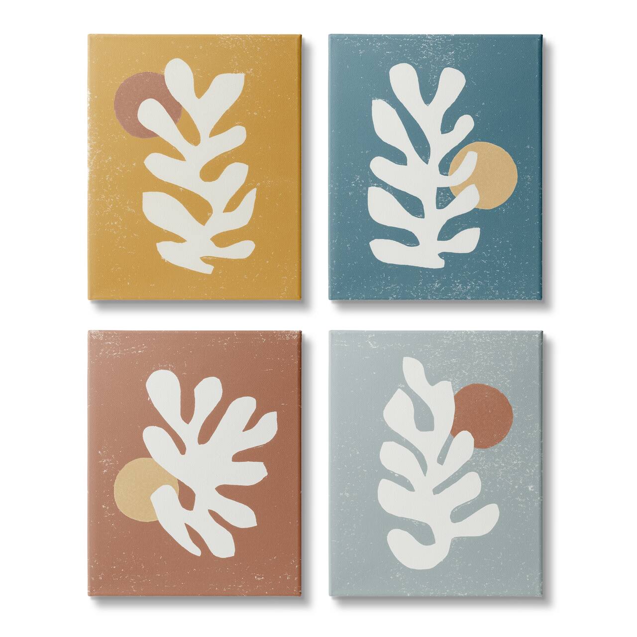 Stupell Industries Fluid Matisse Inspired Plants Abstract Organic Shapes Canvas Wall Art, 16" x 20"